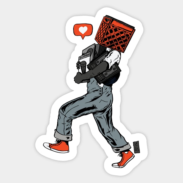 Hip Hop Love Sticker by Thomcat23